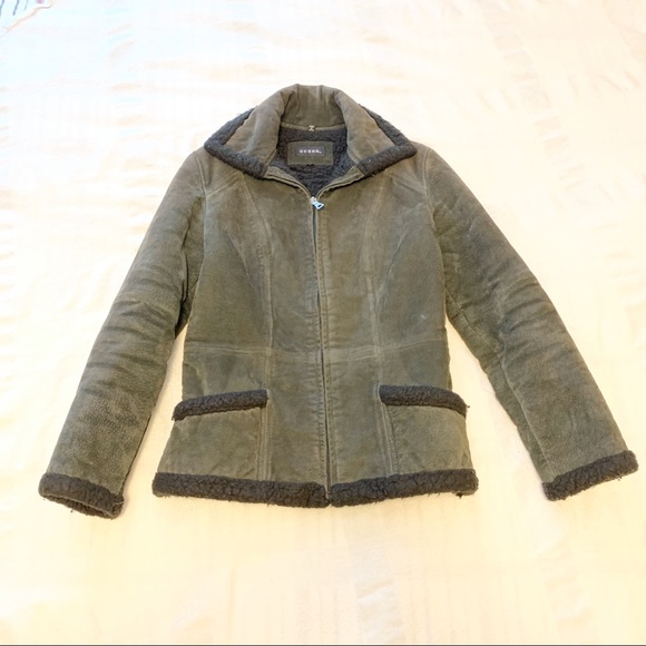 GUESS Leather and Wool Aviator Moto Jacket S - Picture 3 of 8